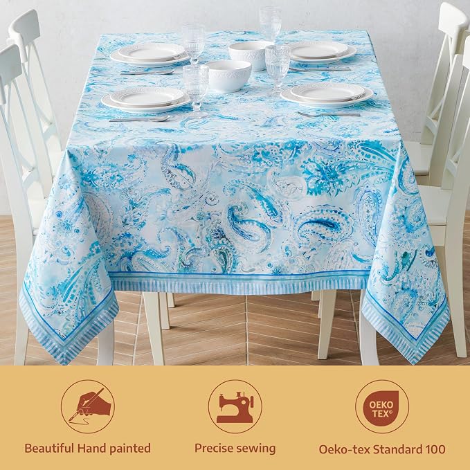 Maison d' Hermine Premium Table Cloth Rectangle Table 100% Combed Cotton 120 x - Image 2