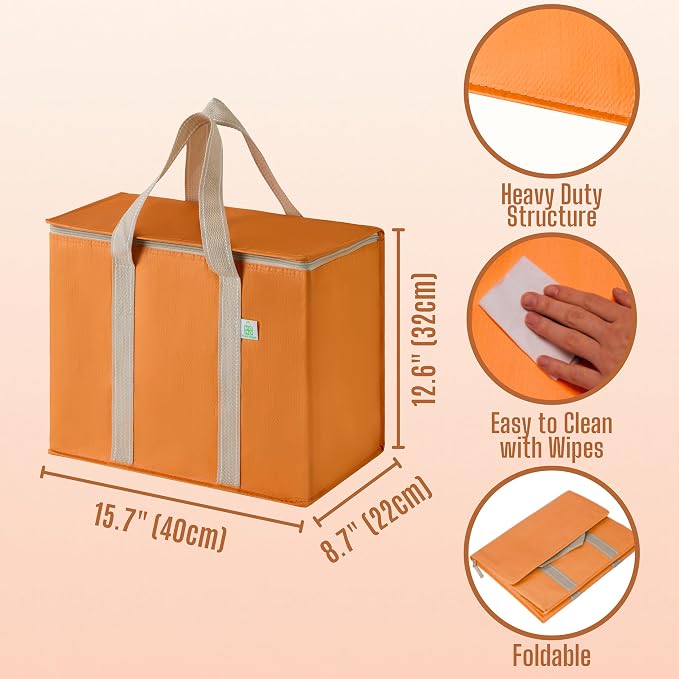 VENO 2 Pack Cooler Bag and Insulated Grocery Bags - Image 3