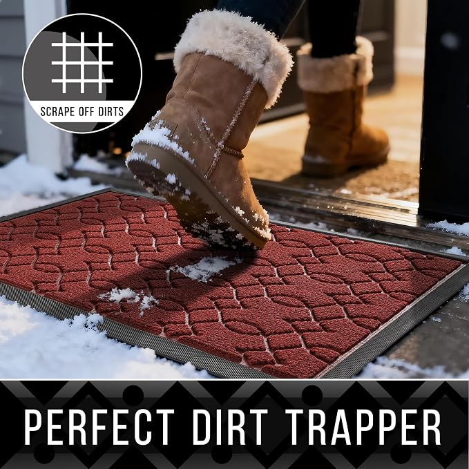 Yimobra Extra Large Door Mat 60x36, All-Season Waterproof Doormat Outdoor - Image 3