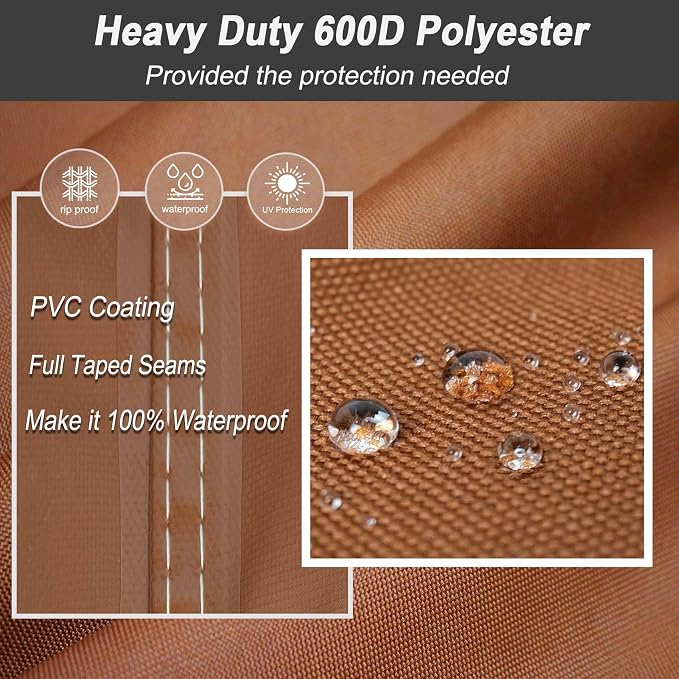 NettyPro Grill Cover Heavy Duty Waterproof 44 inch, Outdoor 2 Burners Gas BBQ - Image 2