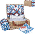 Neti Neti Wicker Picnic Basket for 4 by NetiNeti