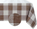 Romanstile Square Plastic Tablecloth, 100% Waterproof Oil-Proof Checkered PVC by Romanstile