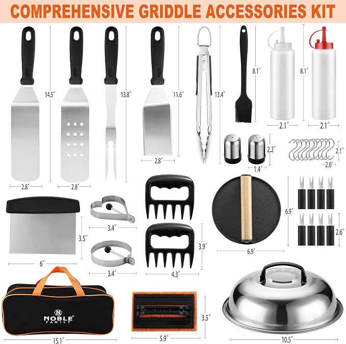 38PCS Griddle Accessories Kit, Professional Grill Tools Set - Image 2
