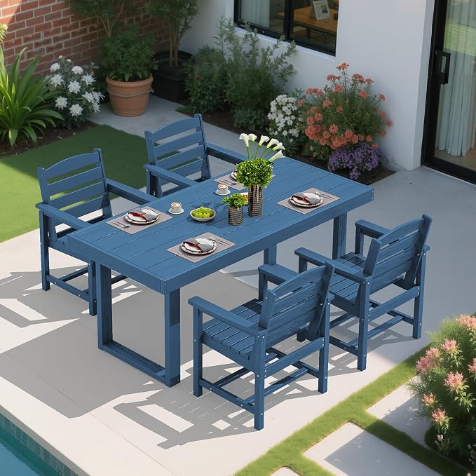 SERWALL HDPE Outdoor Dining Set - Image 7