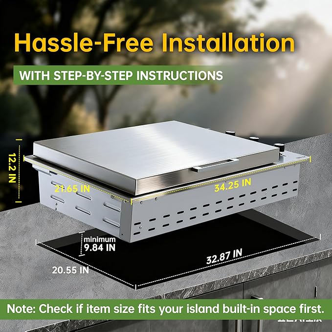 34-Inch Premium Built-In Liquid Propane Griddle - Image 8