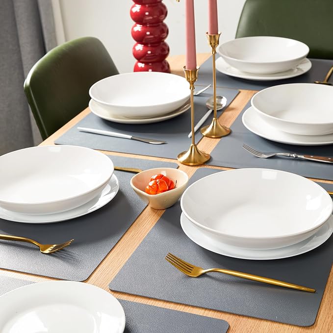 DOLOPL Placemats Set of 6, Wipeable Faux Leather Heat Resistant Table Mats - Image 4