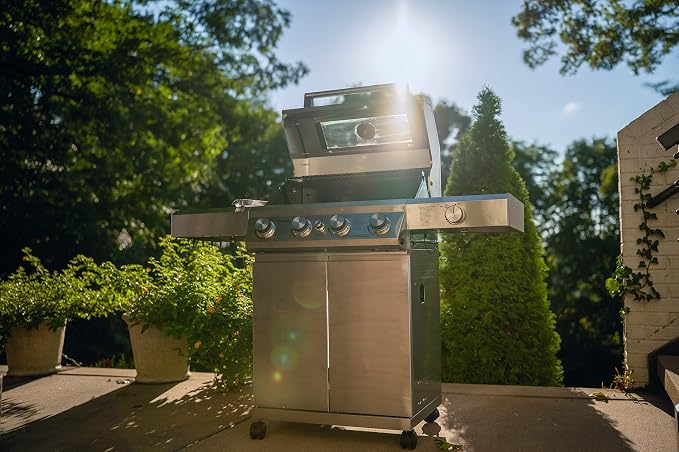Monument Grills Larger 4-Burner Propane Gas Grills BBQ Stainless Steel - Image 2