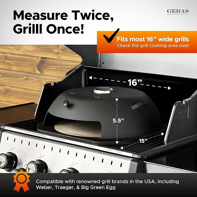 HeatGuard Pro Geras Pizza Oven for Grill - Image 5