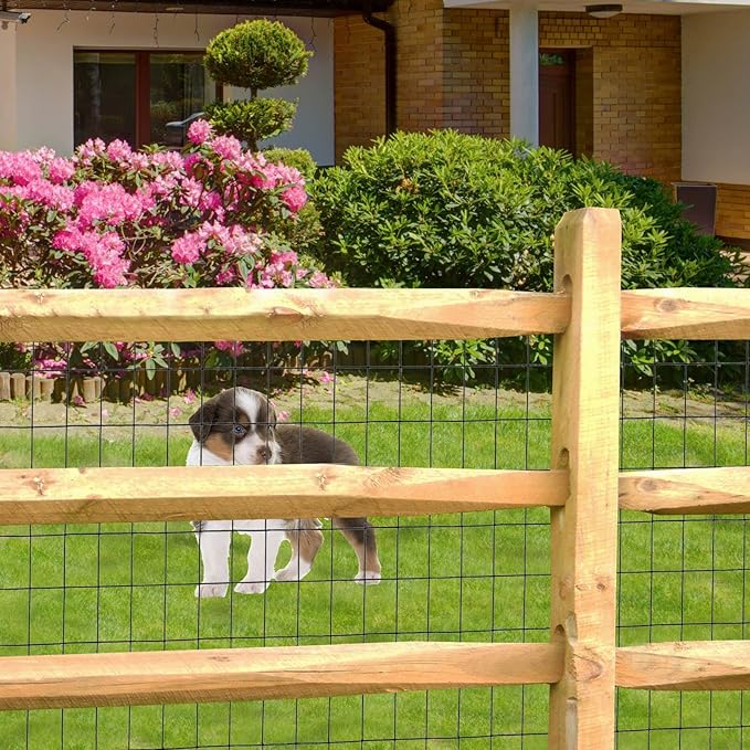 Black PVC Coated Welded Wire Fence 36 Inch x 25 Foot, 2 Inch x 3 Inch 16GA - Image 4