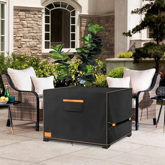 Fire Pit Cover, Outdoor Heavy Duty 600D 100% Waterproof Fire Pit Cover Square - Image 7