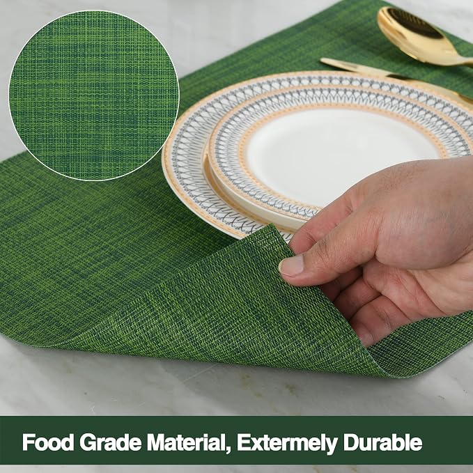 SLKQG Green Christmas Placemats Set of 4 - Image 4