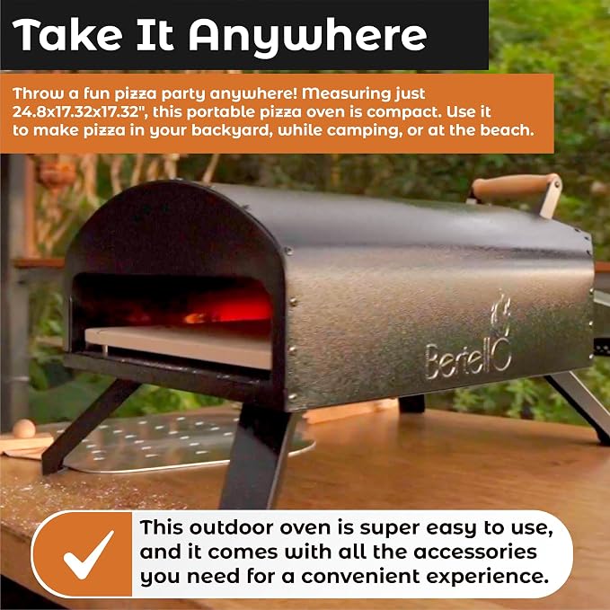 Bertello SimulFIRE Outdoor Pizza Oven Bundle - Image 7