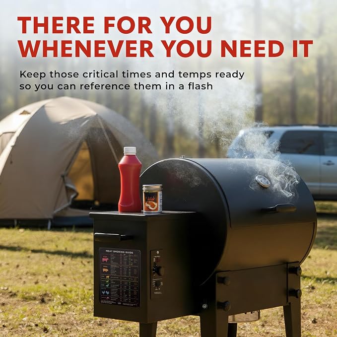 Levain & Co Meat Temperature Magnet & BBQ Smoker Guide - Image 7