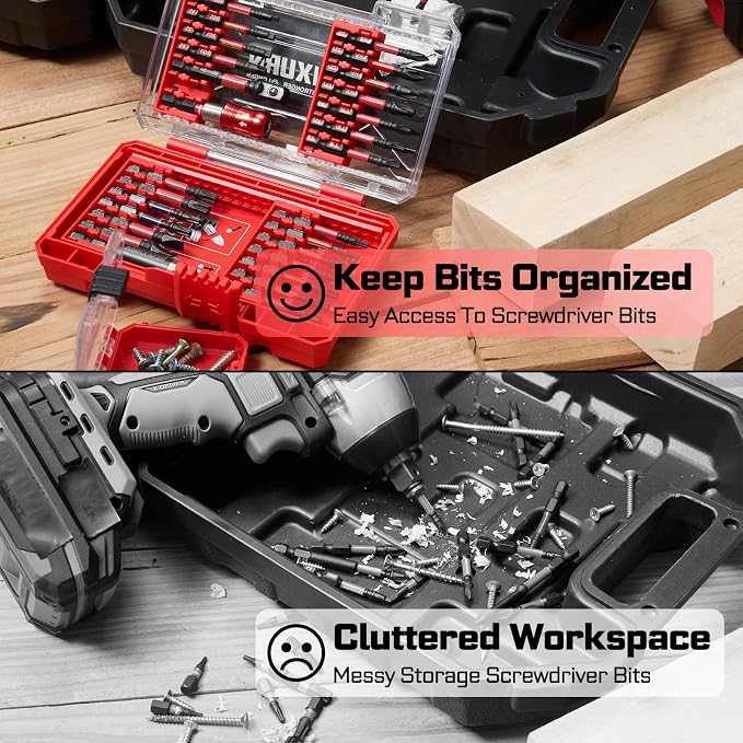 92Pieces Impact Screwdriver Bits Set, Magnetic S2 Steel 1”/2” - Image 8