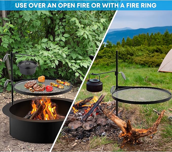 Stanbroil Fire Pit Campfire Grill Grate - Image 6