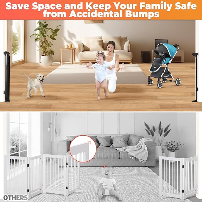 Retractable Baby Gates Dog Gate - Image 5