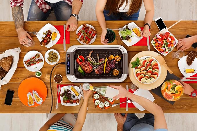 Smokeless Indoor Grill, CUSIMAX Electric Grill, 1500W Korean BBQ Grill - Image 7