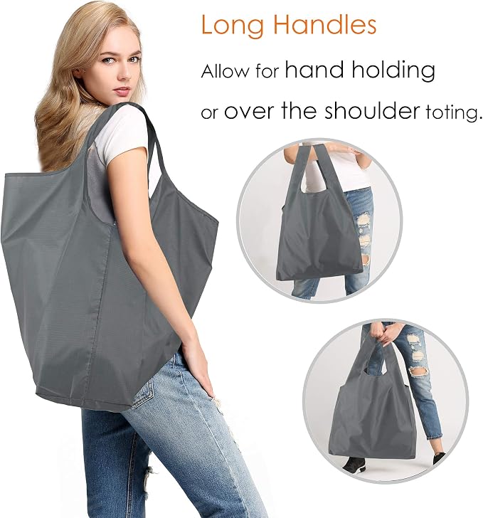 BeeGreen Grey Reusable Shopping Bags Wholesale Gray Reusable Grocery Bags Bulk - Image 5