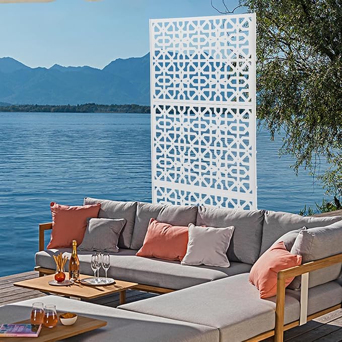 75" H×35" W Decorative Outdoor Privacy Screen - Image 4