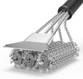HOUSE AGAIN Grill Brush and Scraper Bristle Free, 304 Stainless Steel Brush by HOUSEAGAIN