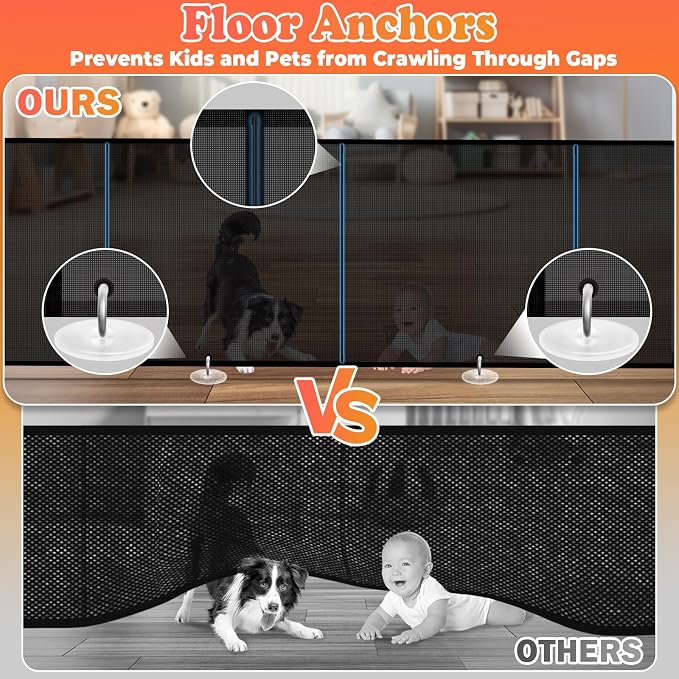 19.7ft Retractable Baby Gates Dog Gate - Image 4