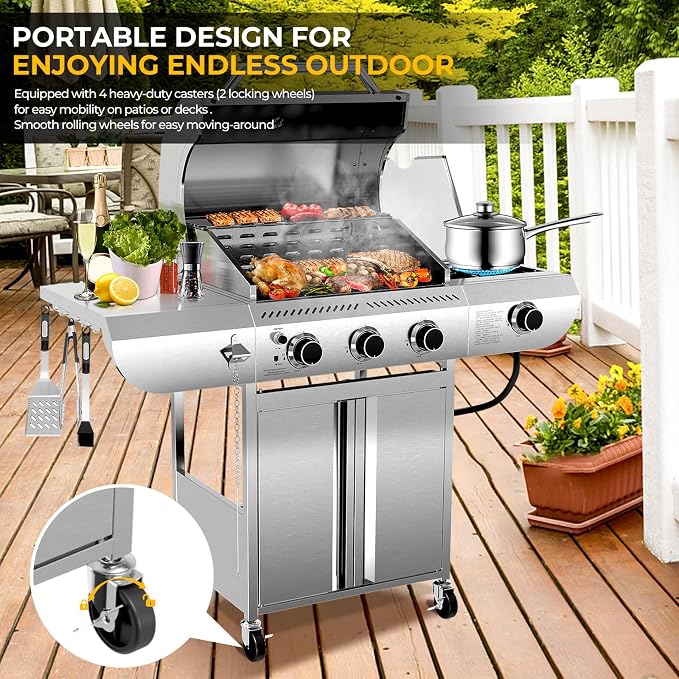 G31 pro Gas Grill 34, 000 BTU 3-Burner Propane Grill - Image 7