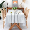 Chassic 60 x 60 inches Farmhouse Style Linen tablecloths, Wrinkle Resistant by Chassic