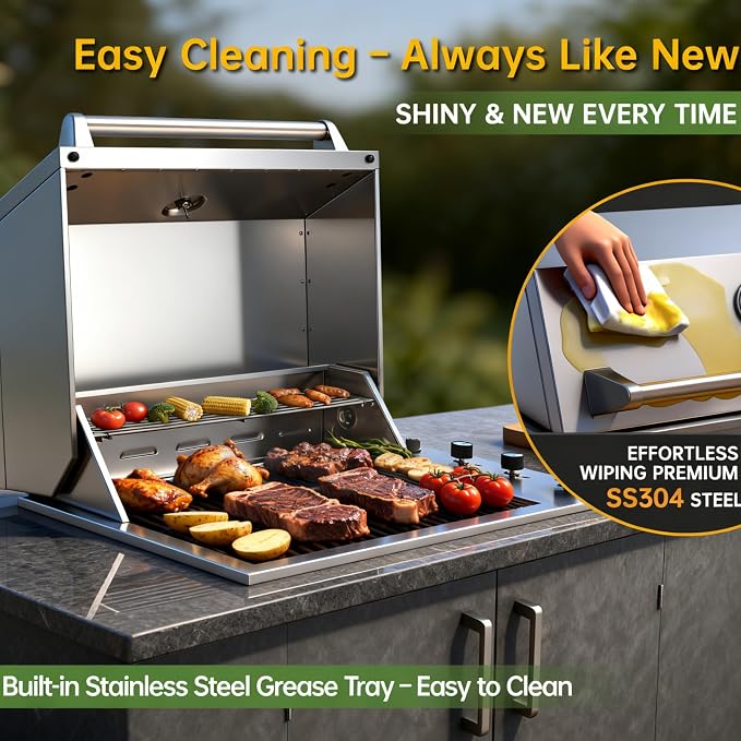 34-Inch Premium Built-In Liquid Propane Griddle - Image 9
