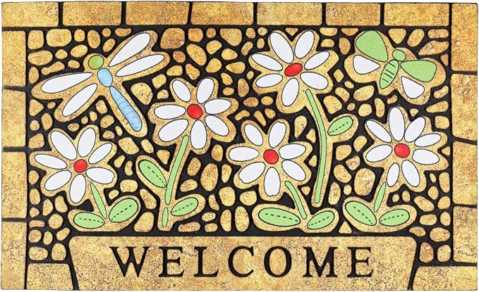 CHICHIC Welcome Door Mat 24 x 36 Inch Front Doormat Outdoors by CHICHIC