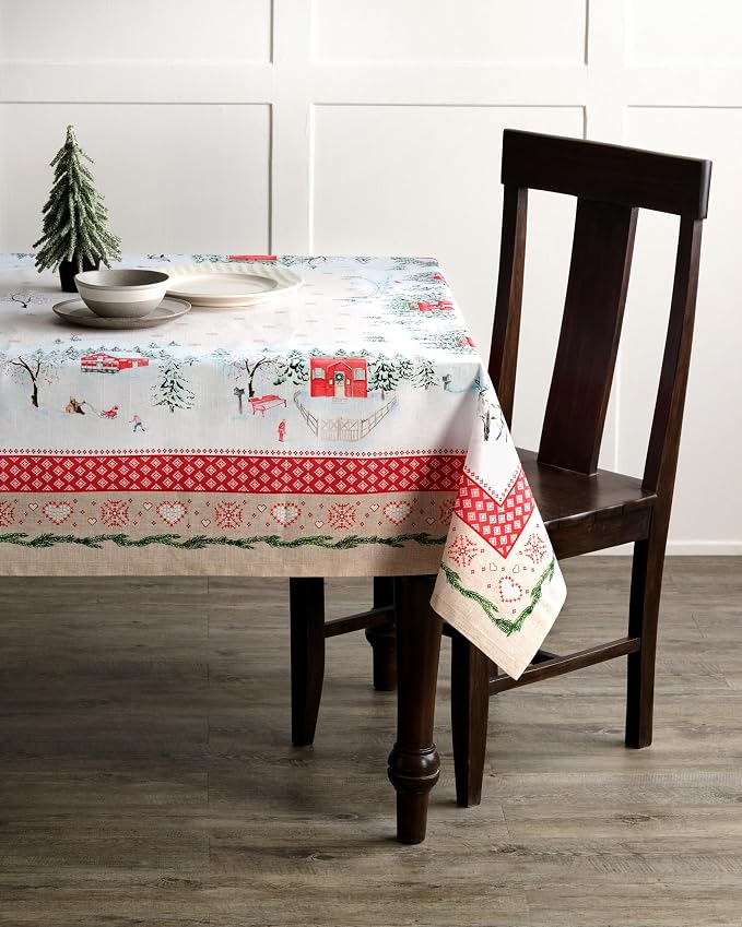 Maison d' Hermine Table Cloth Rectangle Table 100% Cotton 54 x 72 Inches Fall - Image 4