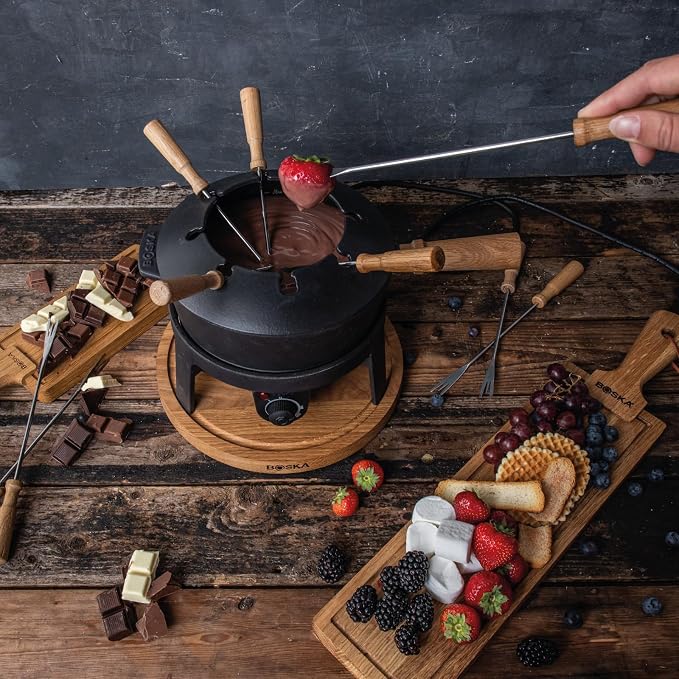 BOSKA Electric Fondue Set Pro/For Cheese, Chocolate and Broth Fondue / 8 - Image 4