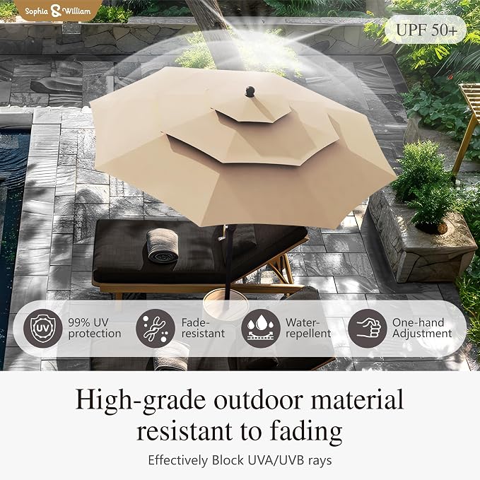 Sophia & William Metal Outdoor Patio Dining Set 6 PCS - Image 5