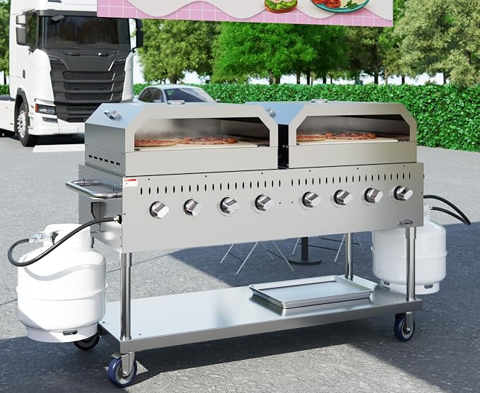 60 in. 8-Burner Commercial Outdoor Propane Gas Grill - Image 5
