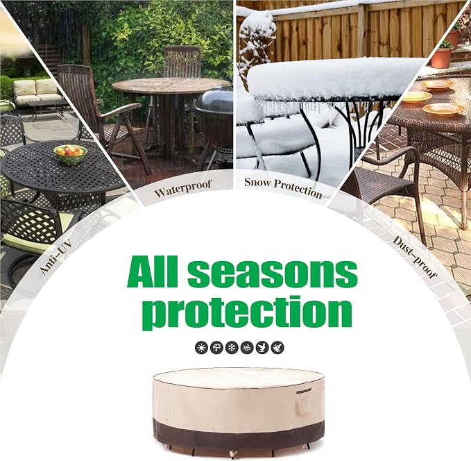 F&J Outdoors Patio Furniture Covers Waterproof UV Resistant Rip-stop Fabric - Image 8