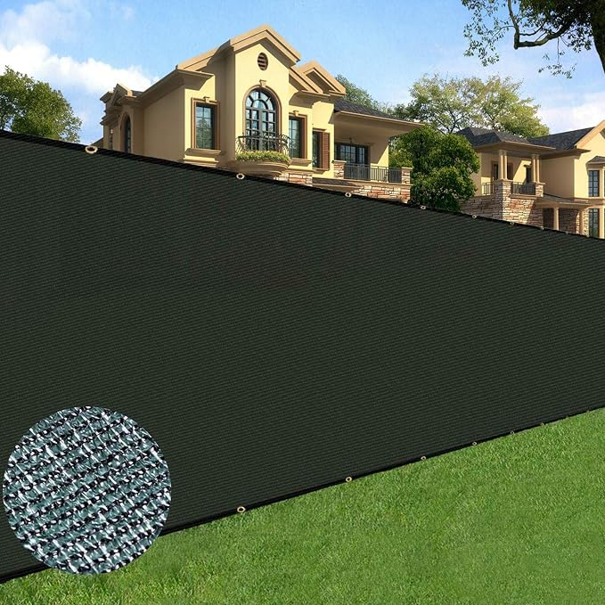 Sunnyglade 6 feet x 50 feet Privacy Screen Fence Heavy Duty Fencing Mesh Shade by Sunnyglade
