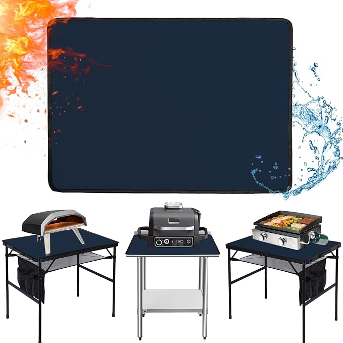 Heat Resistant Mats for Countertop and Grill Table, Fireproof Grill Mats for by Amerbro