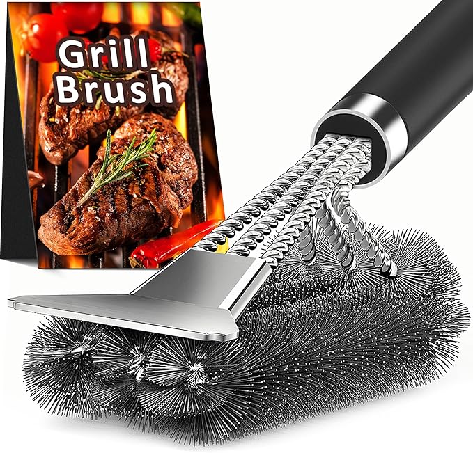 TNTOR Grill Brush with Scraper, Extra Strong Grill Cleaner Accessories by TNTOR