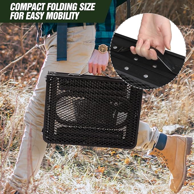 REDCAMP Small Triple fold Folding Grill Table - Image 8