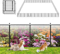 Garden Fence with Gate Metal Fencing Outdoor by Jhsomdr