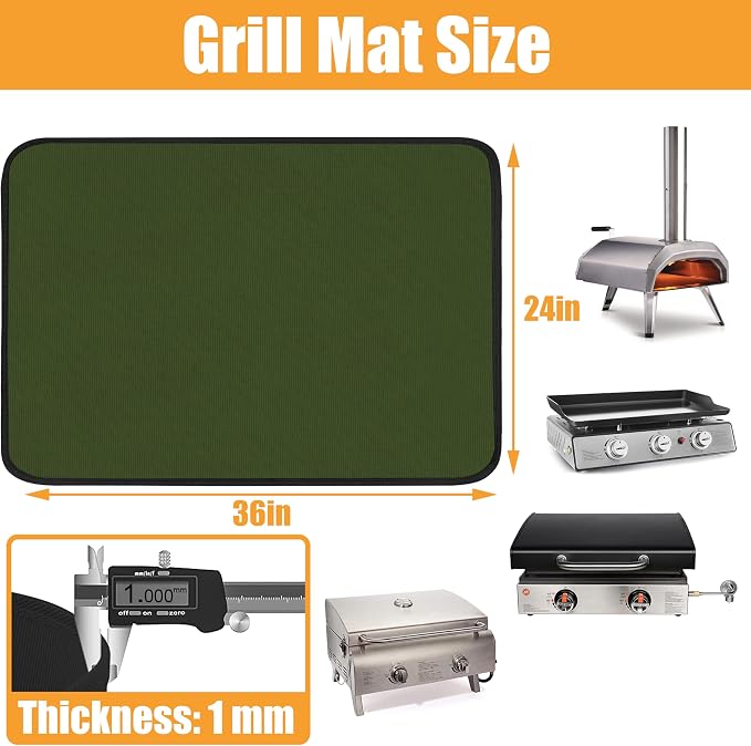 Green 24x36 Inchs Heat Resistant Mat - Image 3