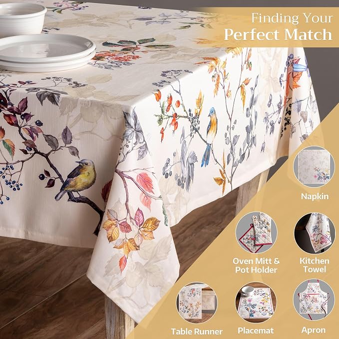 Maison d' Hermine Table Cloth Rectangle Table 100% Cotton 54 x 72 Inches Fall - Image 5