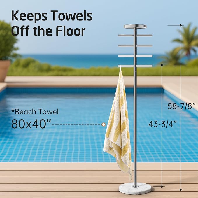 KES Hot Tub Towel Rack Outdoor - Image 6