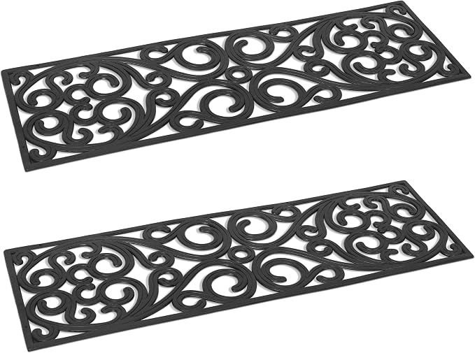BIRDROCK HOME 10" x 30" Rubber Stair Mat by BIRDROCKHOME