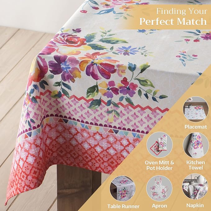 Maison d' Hermine Table Cloth Rectangle Table 100% Cotton 70 x 108 Inches - Image 6