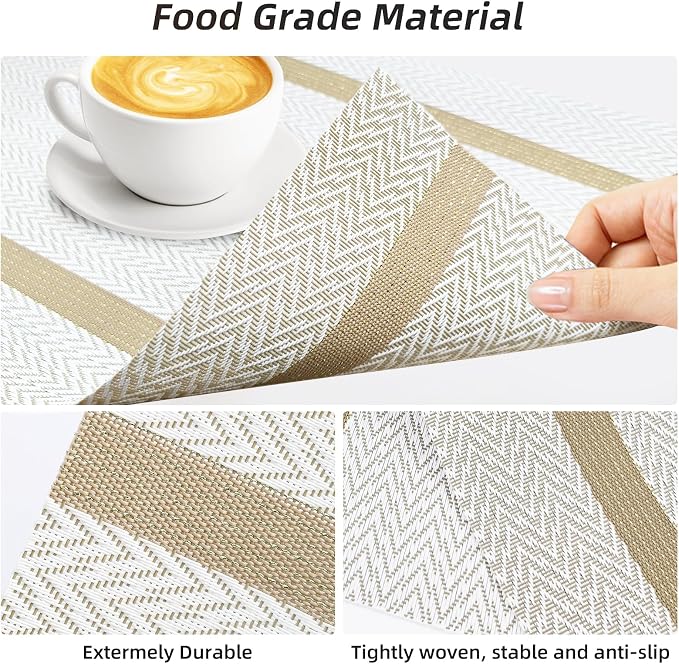 Beige Placemats Set of 8 - Image 8