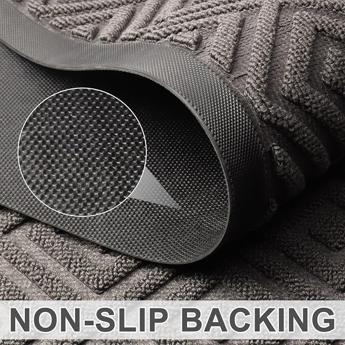 LEKEEPGO Large Front Door Mat Outside Entrance 31.5"x47", Drainage Welcome Matt - Image 3
