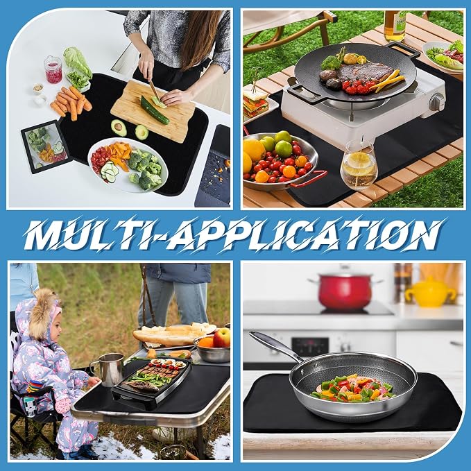 15 x 18in Fireproof Grill Mat for Outdoor Grill - 2mm Thickened Heat Resistant - Image 7