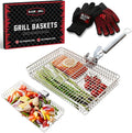 BLAZIN' GRILL Baskets for Outdoor Grill | 2 Grilling Baskets by BlazinGrill