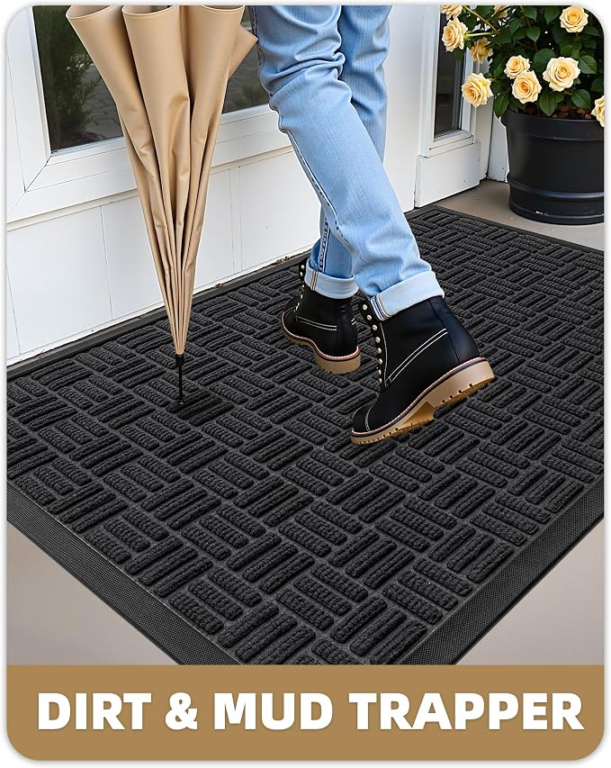 Color&Geometry Large Front Door Mat Outside Entrance, Heavy Duty Non Slip Low - Image 3