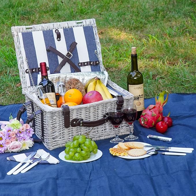 Picnic Basket Sets for 2 Persons - Image 6
